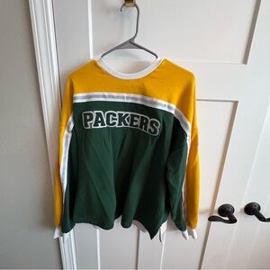 Green Bay Packers, sweatshirt, ladies, large, football, go pack, go, Wisconsin.